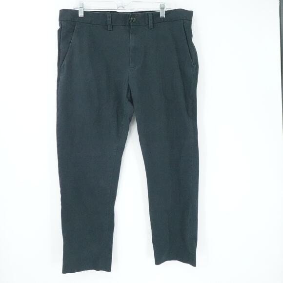 Armani Exchange Pants Mens 38L Black Skinny Chino Stretch Preppy Office Business - Picture 1 of 13
